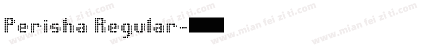 Perisha Regular字体转换
